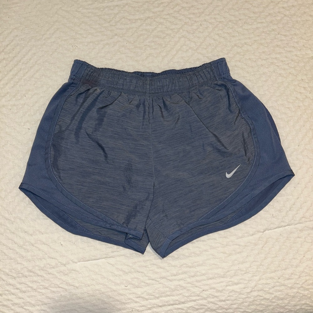 Nike Women's Heathered Blue Dri-FIT Shorts